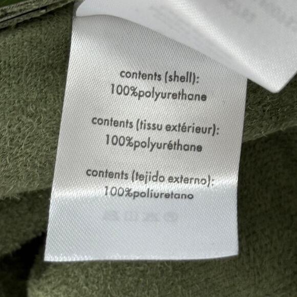 NWT WeWoreWhat Buttery Vegan Leather Basil Short Overalls | Small - Picture 6 of 7